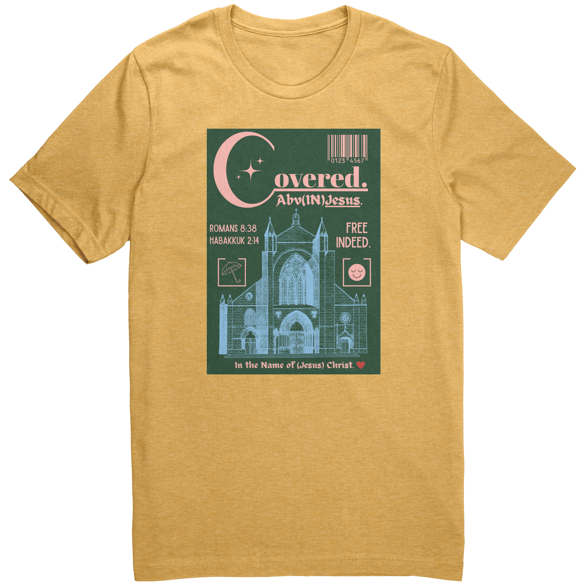 Covered_INJesus_Unisex_Premium_T-Shi_Heather_Yellow_Gold_Front_Mockup.png