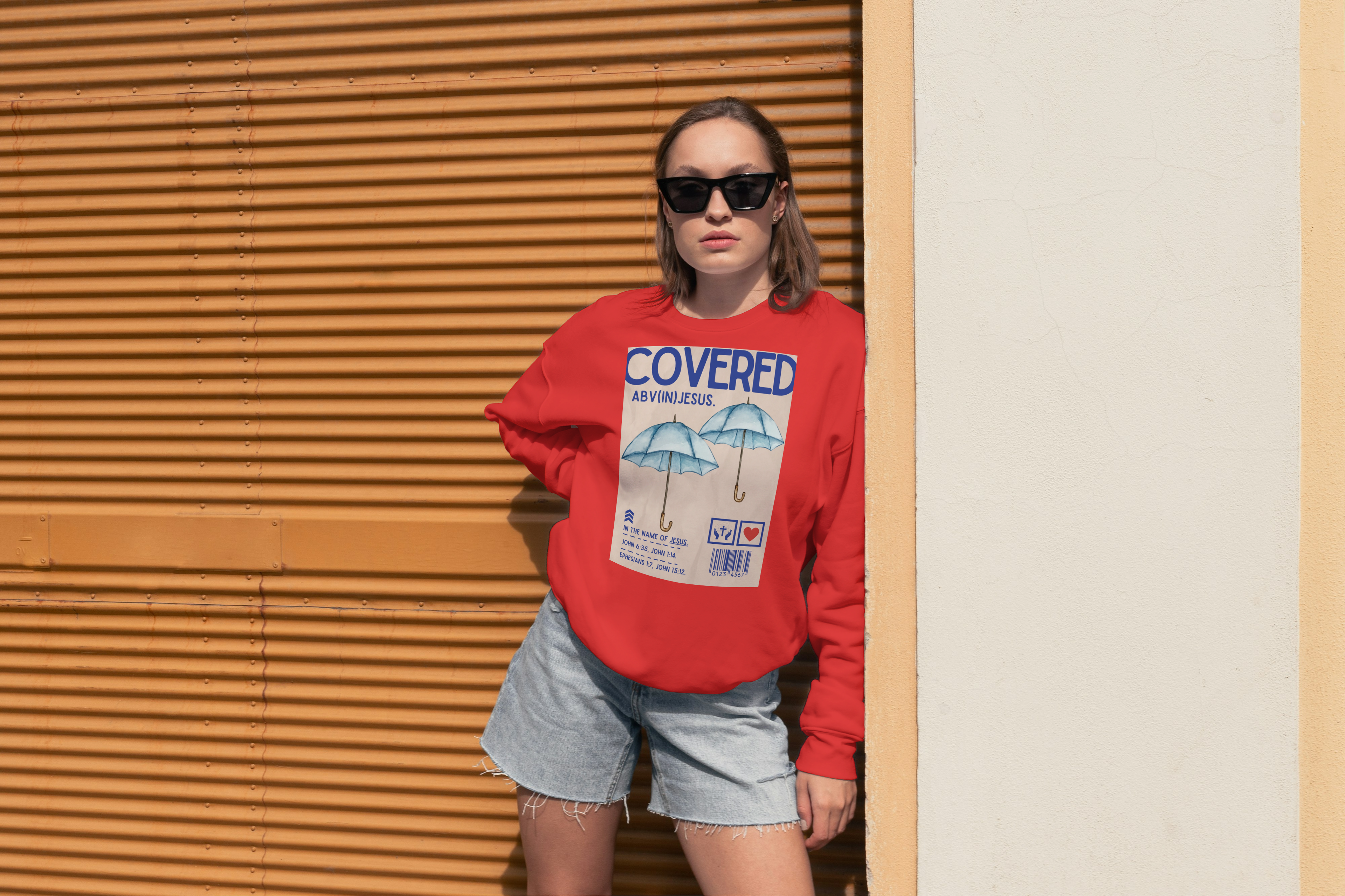 Covered. (IN)Jesus. Unisex COVERED. Sweatshirt Divine.   ★★★★★ (102)